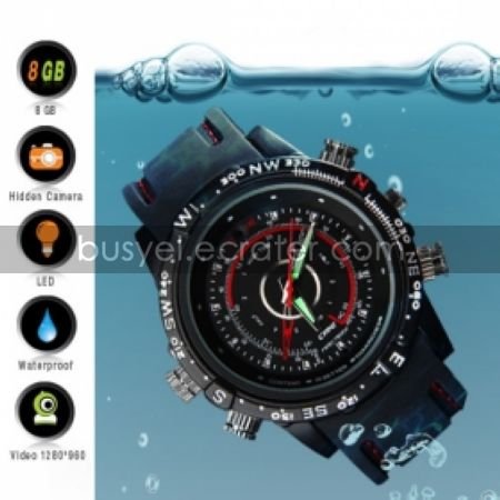8GB High Definition Waterproof Spy Watch with Hidden Camera