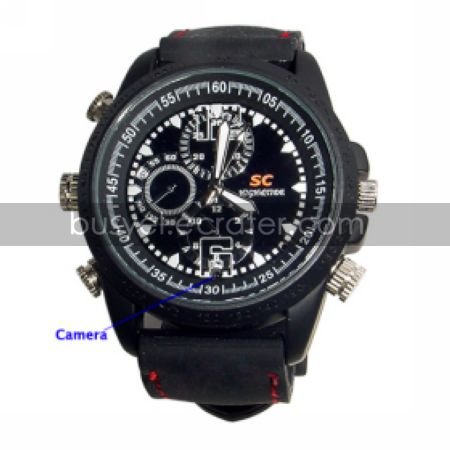 640x480 Waterproof Sport Watch Digital Video Recorder with Motion Activated Hidden Camera(QW157)