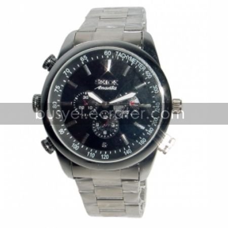 640x480 Waterproof Stainless Steel Sport Watch Digital Video Recorder with 4G MemoryHidden Camera