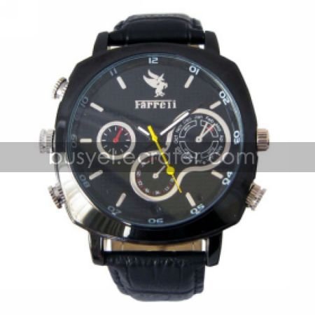 11080P HD Waterproof Spy Watch Camera DVR with 4G Memory, Stainless Steel CasingHidden Camera