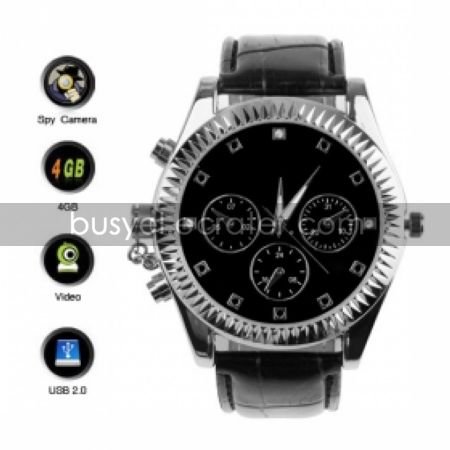 Classic Design Watch with Surveillance Video Camera