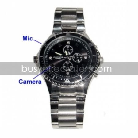 Fashionable Spy Watch with Hidden HD Camera + Motion Sensor