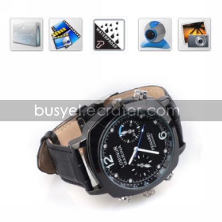 HD 720P 4GB Waterproof Wrist Spy Watch Camera Digital Video Recorder with PC Camera