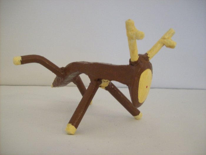 Rail Deer with Leg Up