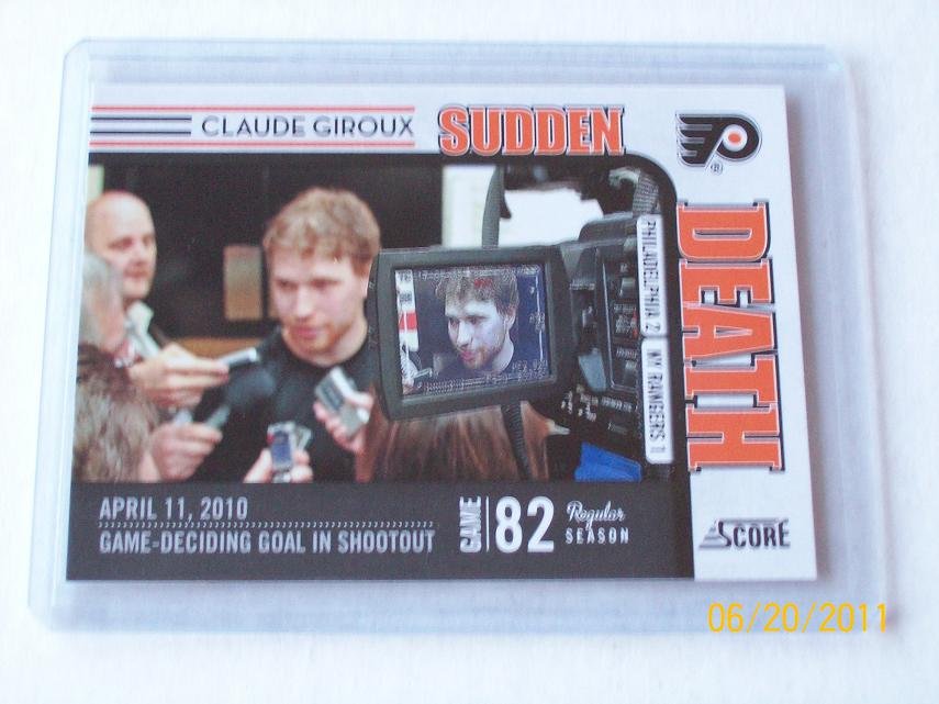 2010-11 Score Hockey - Sudden Death #10 - Claude Giroux