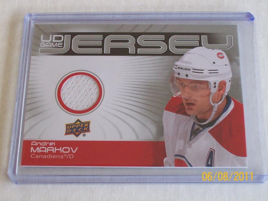 2010-11 Upper Deck Hockey Series 2 - Game Jersey #GJ2-AM - Andrei Markov