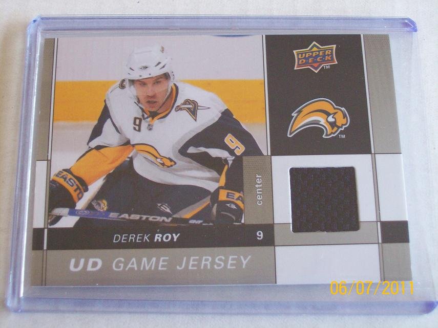 2009-10 Upper Deck Hockey Series 1 - Game Jersey #GJ-DR - Derek Roy