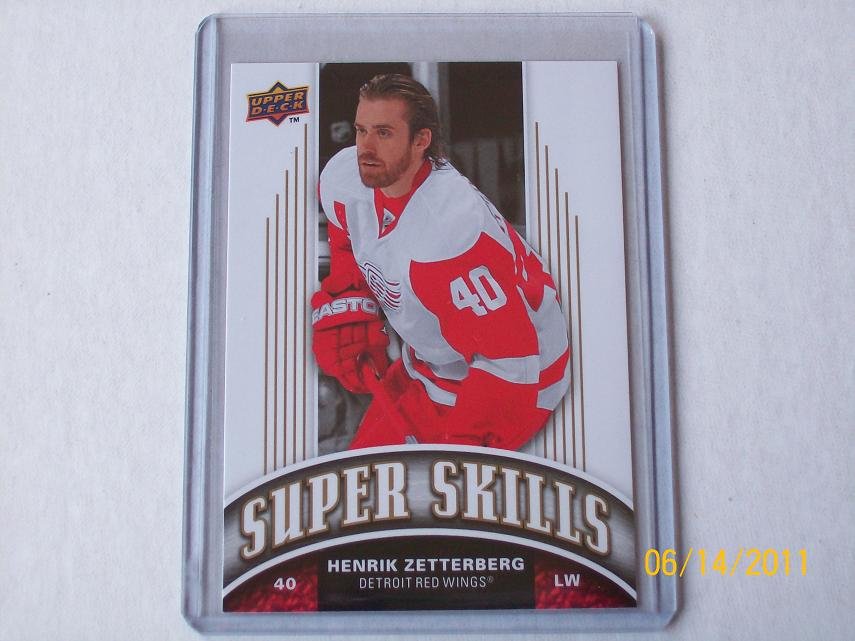 2008-09 Upper Deck Hockey Series 1 - Super Skills #SS10 - Henrik Zetterberg