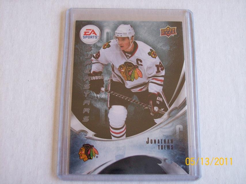 2010-11 Upper Deck Hockey Series 1 - EA Superstars #EA1 - Jonathan Toews - SP