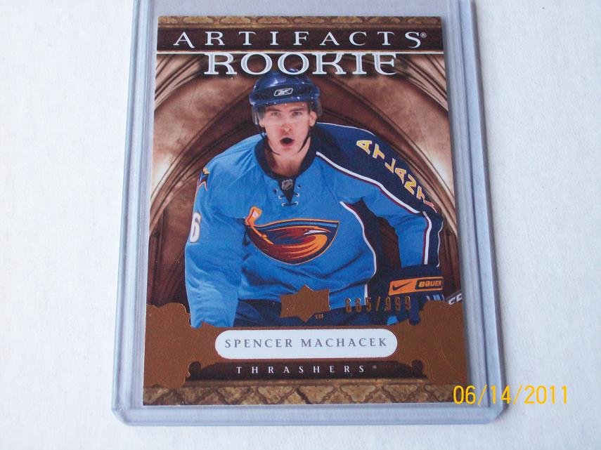 2009-10 UD Artifacts - Rookie #192 - Spencer Machacek - Serial Numbered 665 of 999