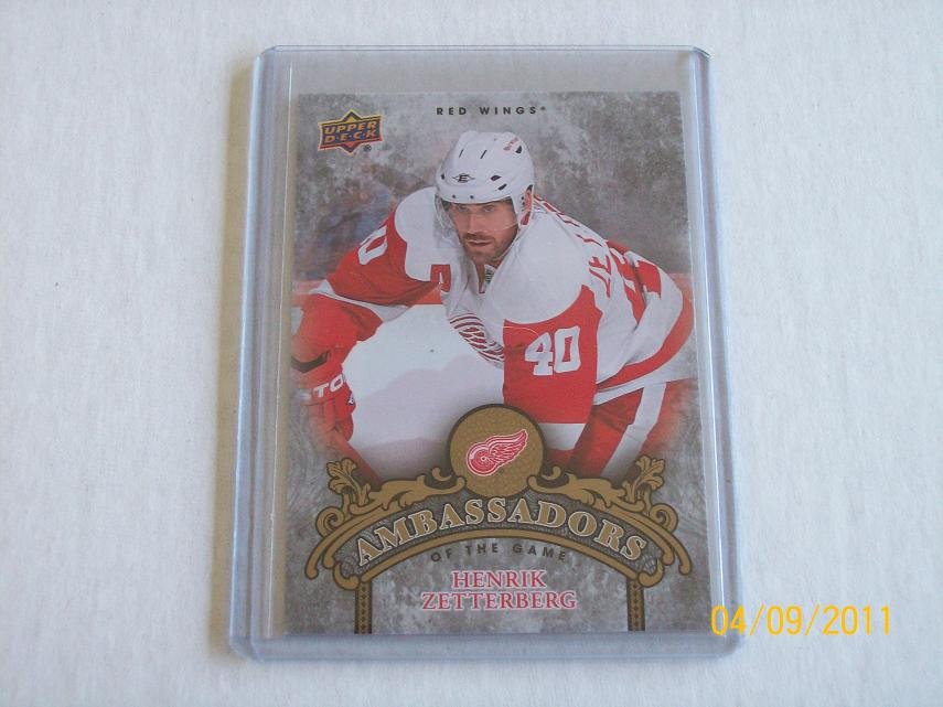 2010-11 Upper Deck Hockey Series 2 - Ambassadors of the Game #AG41 - Henrik Zetterberg