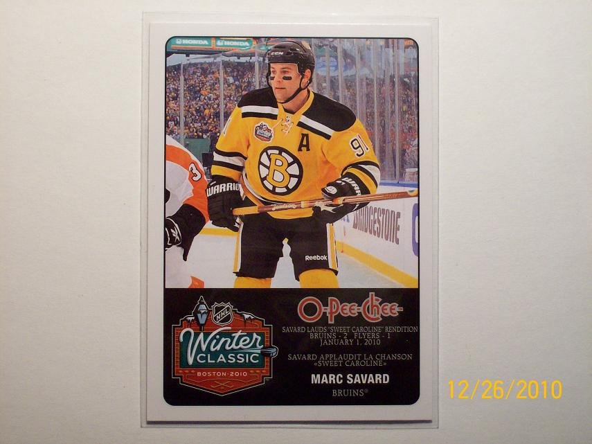 2010-11 O-Pee-Chee Hockey - Winter Classic #WC-13 - Marc Savard