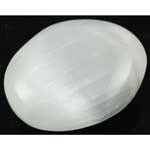 White Selenite Oval 2" - GOSELW