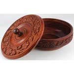 Wooden Ritual Bowl with Lid - RB339