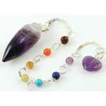 Amethyst 7 Chakra Pendulum - GP7AME