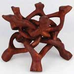 Wood Cobra Crystal Ball Stand 6" 5 legs - FCWC7
