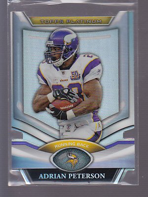 ADRIAN PETERSON 2011 TOPPS PLATINUM DIE CUTS #PDC-AP *stk0480