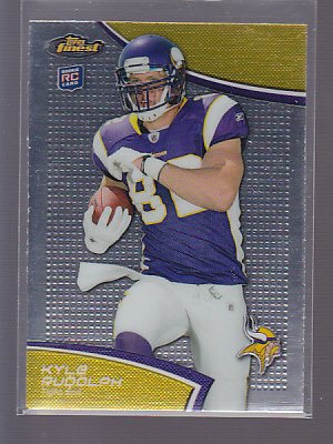 KYLE RUDOLPH 2011 TOPPS FINEST ROOKIE RC #92 VIKINGS *stk0468