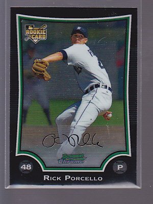 2009 Bowman Chrome - RICK PORCELLO - Rookie #166 RC *stk0449