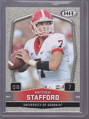 Silver GLITTER VERSION ! Matthew Stafford Lions 2009 Sage HIT #59 _ stk0190