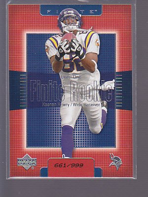 Keenan Howry 2003 Upper Deck Finite RC # 243 SERIAL #ED 661/ 999 _ stk0184