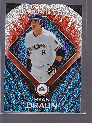 HOT = 2011 Topps Diamond Stars #DS24 Ryan Braun BREWERS