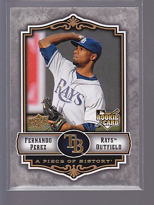 2009 Upper Deck A Piece of History ROOKIE #143 FERNANDO PEREZ *stk0159