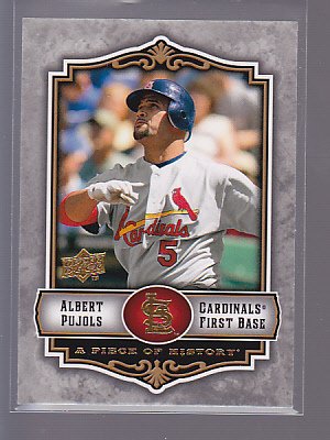 2009 Upper Deck A Piece of History #86 ALBERT PUJOLS *stk0151