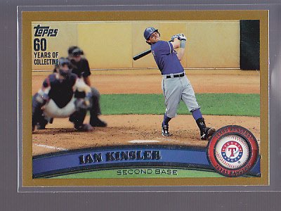 2011 Topps GOLD #/2011 Ian Kinsler #405 *stk0141