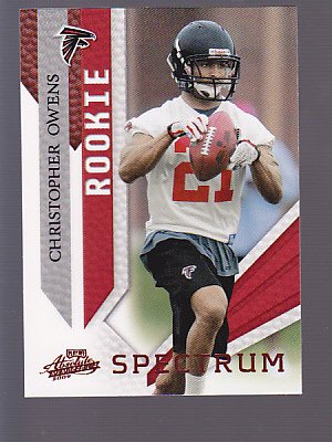 2009 Absolute Red Spectrum CHRISTOPHER OWENS #123 -stk0114