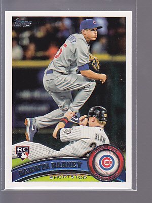 2011 TOPPS SERIES 2 ROOKIE DARWIN BARNEY #347 RC CUBS ---*bb00 78