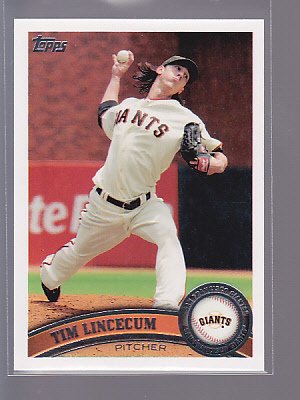 2011 TOPPS #590 TIM LINCECUM GIANTS----*bb00 75