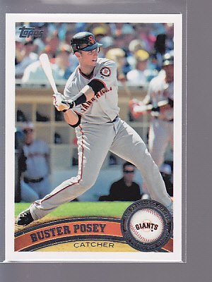 2011 TOPPS BASEBALL CARD #335 BUSTER POSEY - GIANTS ----*bb00 73