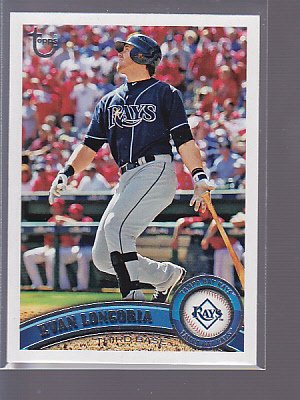 2011 TOPPS Evan LONGARIA rare Retro Brown Back exclusive _________ (stkbb13)