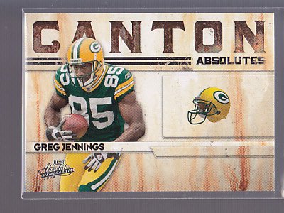 2009 Absolute Canton Absolutes Insert #19 Greg JENNINGS Green Bay
