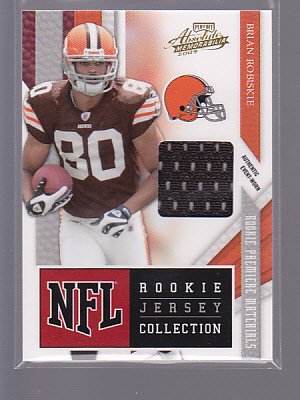 2009 ABSOLUTE RPM GAME JERSEY BRIAN ROBISKIE BROWNS OSU