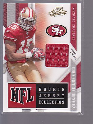 2009 Playoff Absolute #10 Michael CRABTREE Jersey RC SP San Francisco