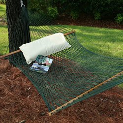 Pawleys Island Large DuraCord Rope Hammock - Green