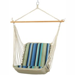 Pawleys Island Cushioned Single Swing - Beaches Stripe
