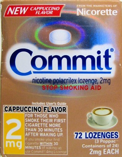 Commit Lozenges 72 Piece 2mg CAPPUCCINO 2011!
