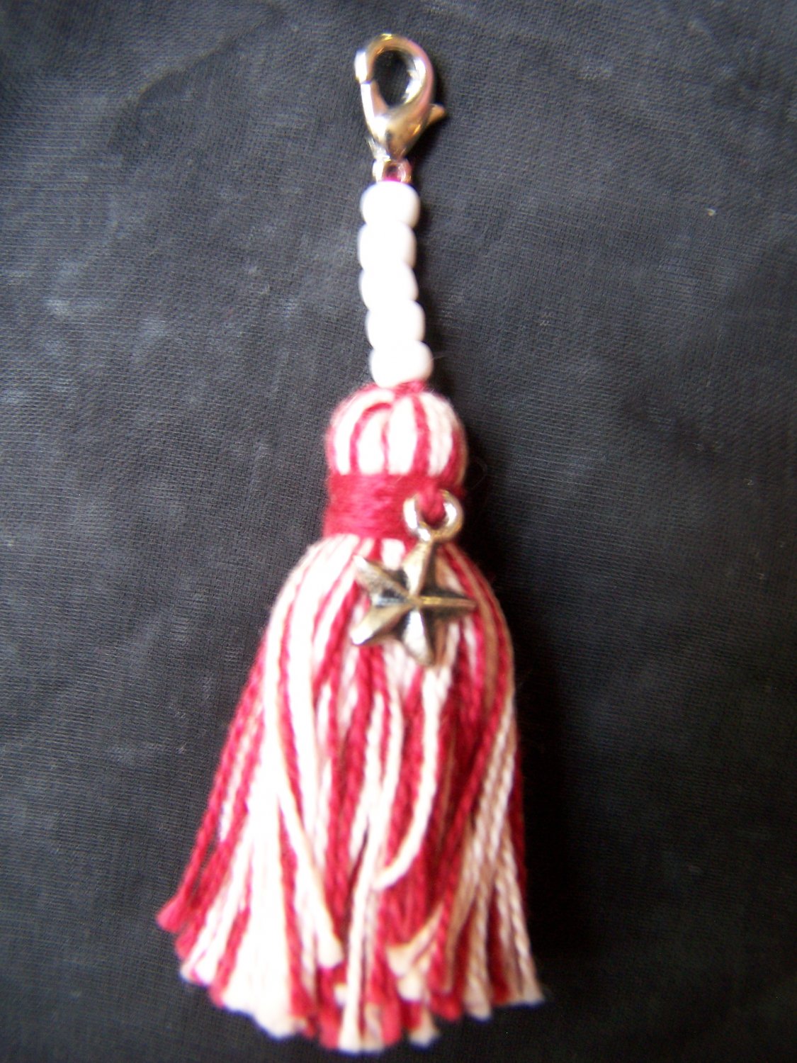 Red & White Tassel