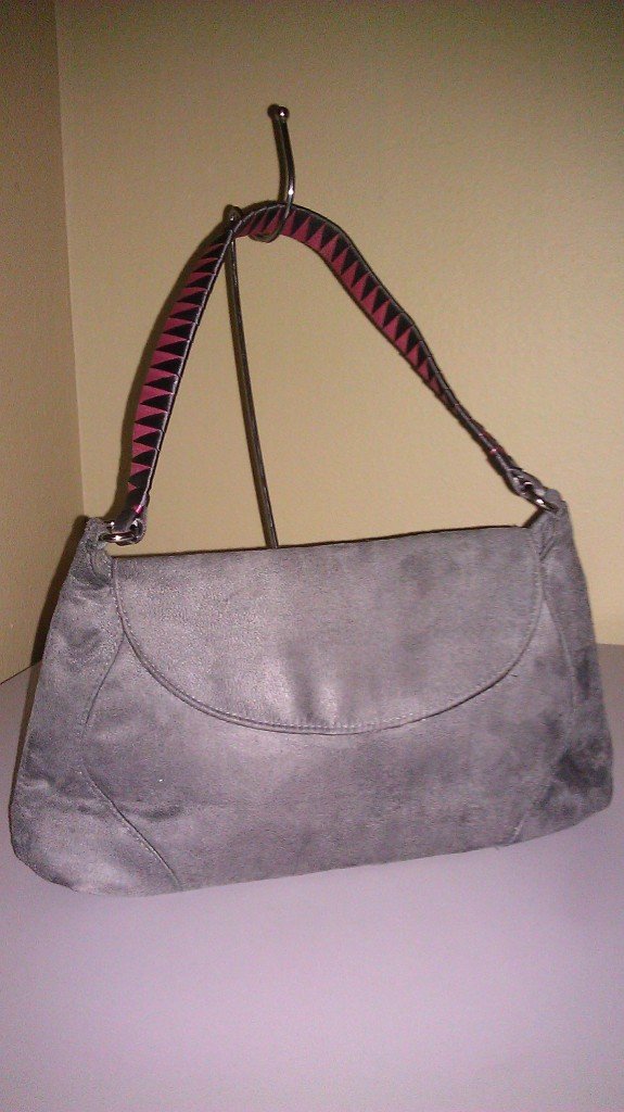 Victoria's Secret Sim Suede Gray Handbag