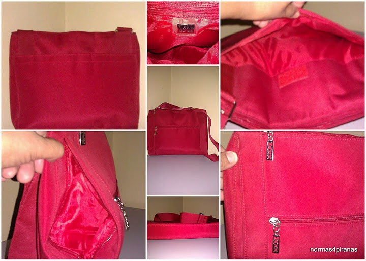 Maxx New York Gorgeous Red Polyester Messenger Bag!!
