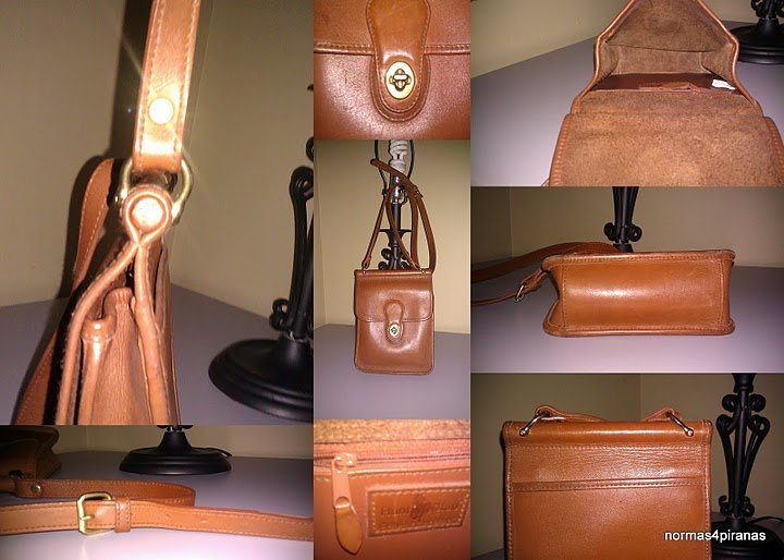 Hunt Club Brown Leather ** TWIST LATCH CLOSURE**