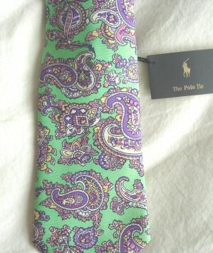 NWT RALPH LAUREN POLO MEN'S SILK NECKTIE RARE