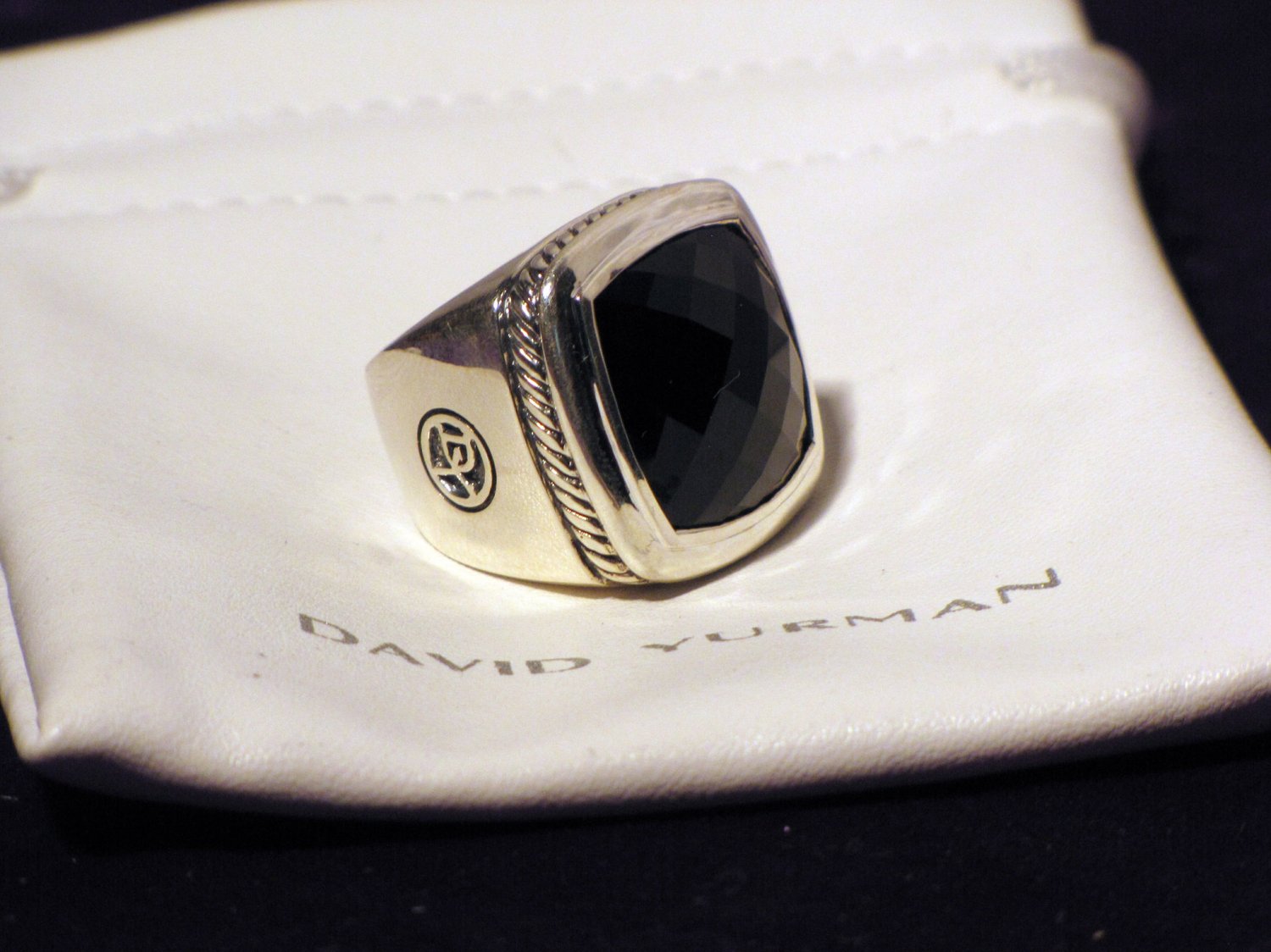 David Yurmen Hematite Albion Ring 20mm