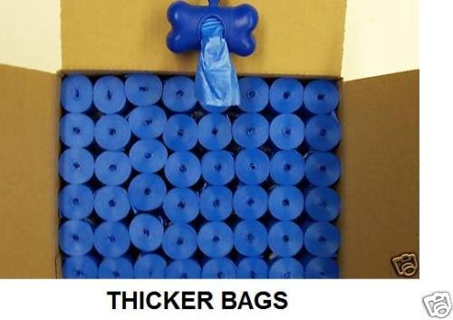 612 Blue Dog Waste Bags - Coreless Refills + Free Dispenser
