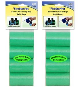 420 GREEN Dog Waste Bags - Cored Refills