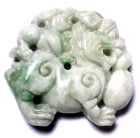 Burmese Jade Pi Yao Dragon Pendant