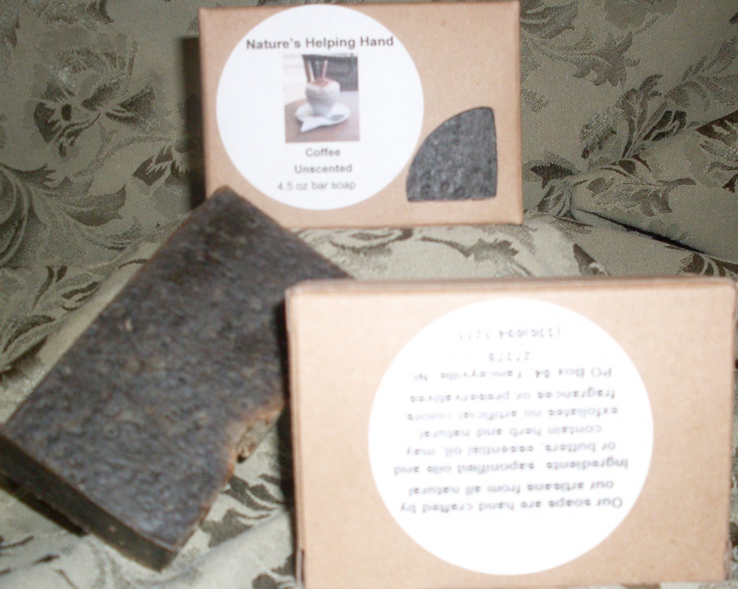 Nature’s Helping Hand Coffee / unscented 4.5oz soap bar
